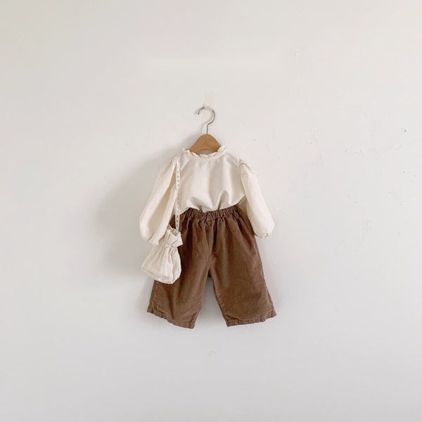 Soft Corduroy Wide Leg Pants