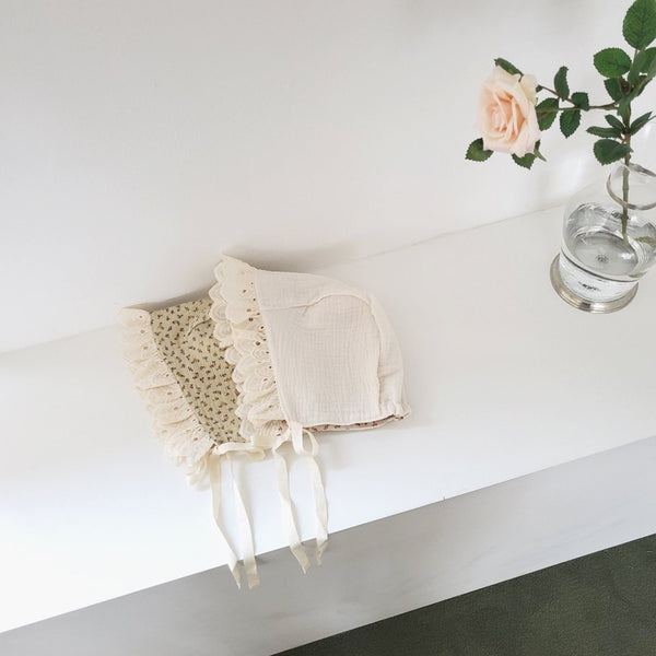 Little Flower Romper and Bonnet (Set)
