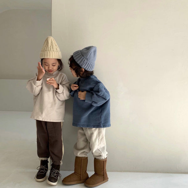 Basic Mock-Neck Sweatshirts