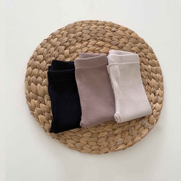 Ribbed Footless Leggings