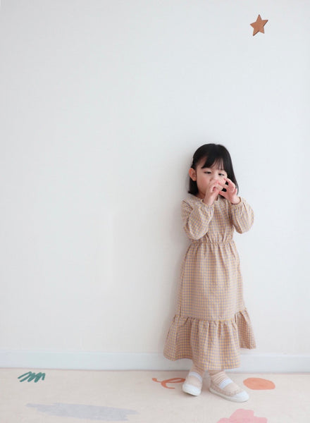 Gingham Long Dress