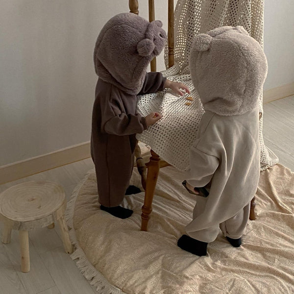 Baby Sherpa Hooded Jumpsuit