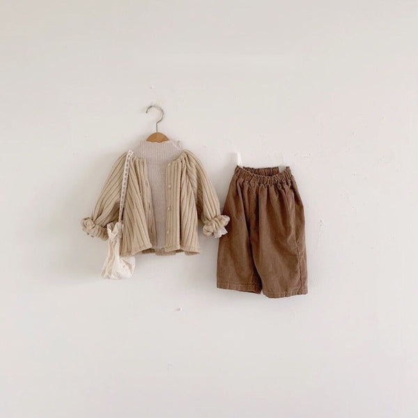 Soft Corduroy Wide Leg Pants