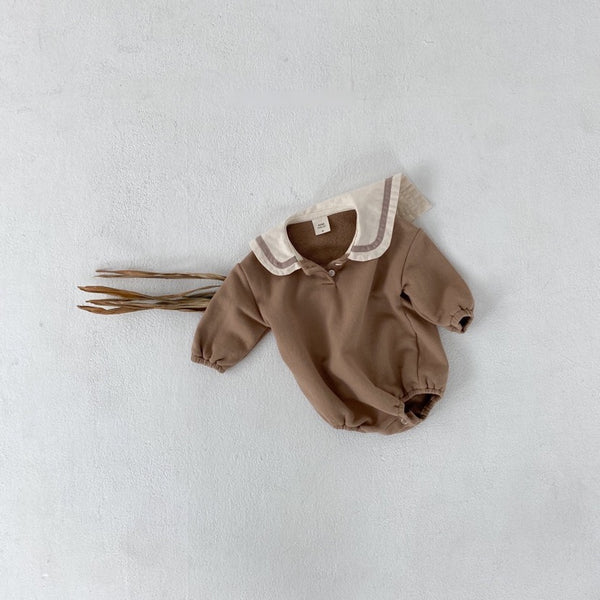 Sailor Collar Cotton Romper