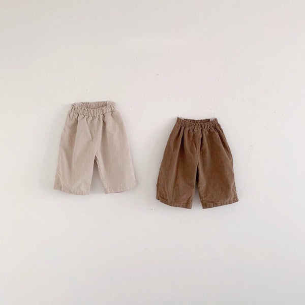 Soft Corduroy Wide Leg Pants