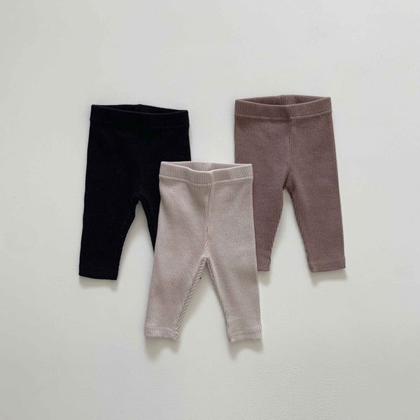 Ribbed Footless Leggings