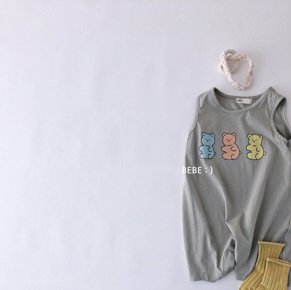 Baby Gummy Bear Sleeveless Jumpsuit