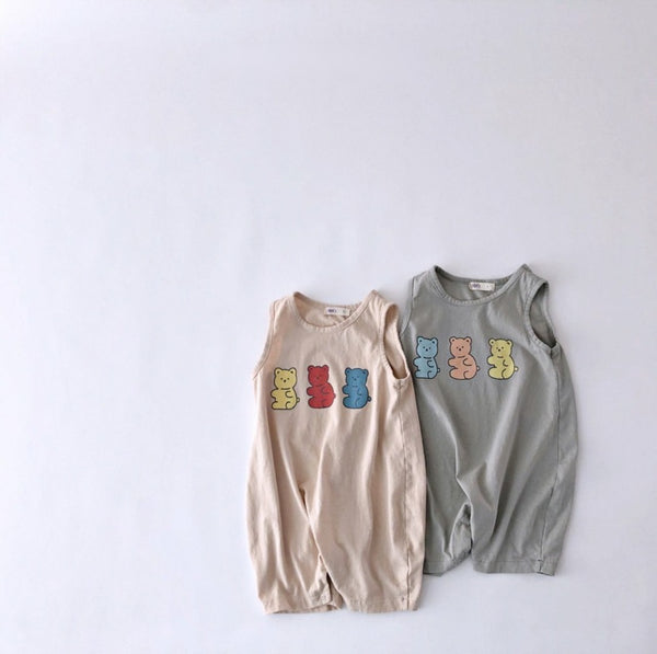 Baby Gummy Bear Sleeveless Jumpsuit