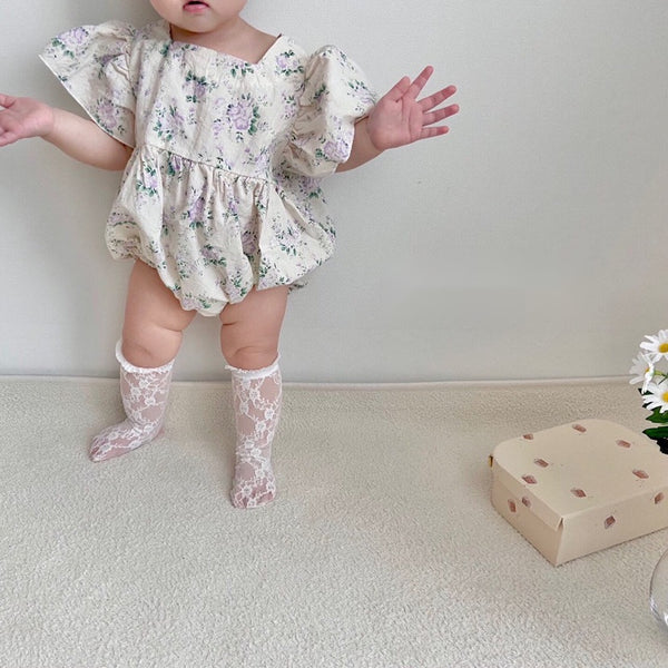 Baby Flower Bubble Romper