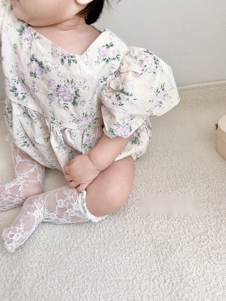 Baby Flower Bubble Romper