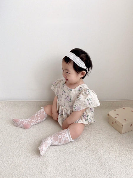 Baby Flower Bubble Romper