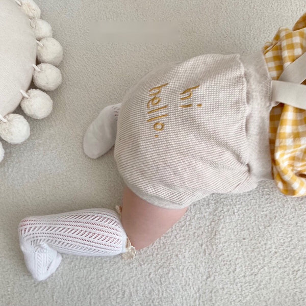 Hi Hello Waffle Suspender Bloomer