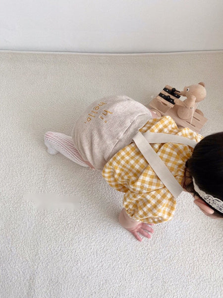 Hi Hello Waffle Suspender Bloomer