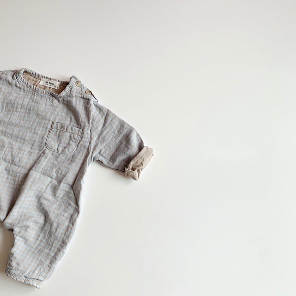 Gingham Bodysuit and Bonnet Set