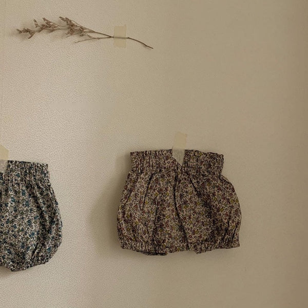 Floral Print Bloomer and Bucket Hat (Set)