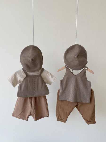 Pointelle Sleeveless Knit Top