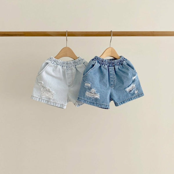 Denim Pull-on Shorts
