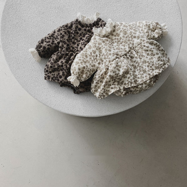 Floral Pattern Padded bodysuit