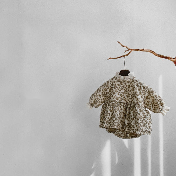 Floral Pattern Padded bodysuit