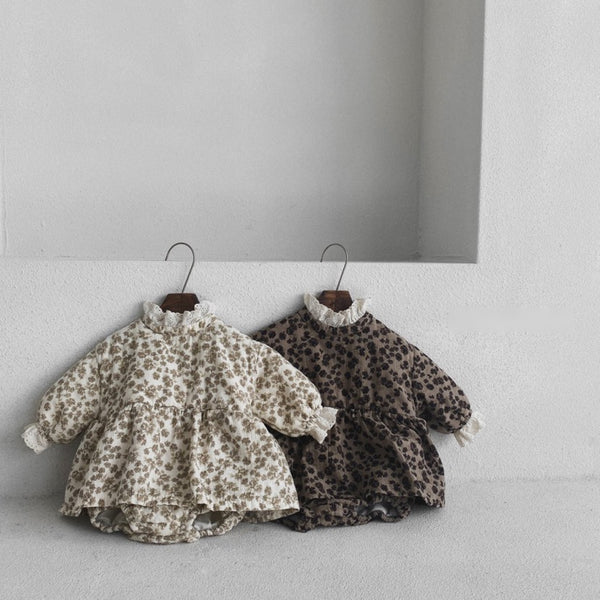 Floral Pattern Padded bodysuit