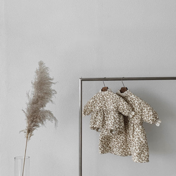 Floral Pattern Padded bodysuit