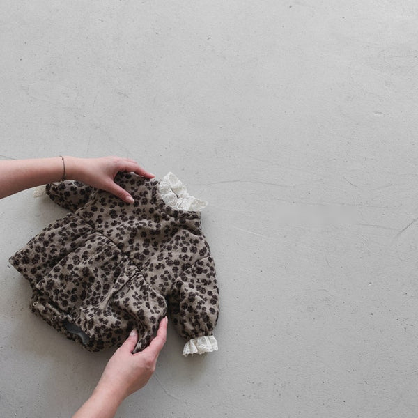 Floral Pattern Padded bodysuit