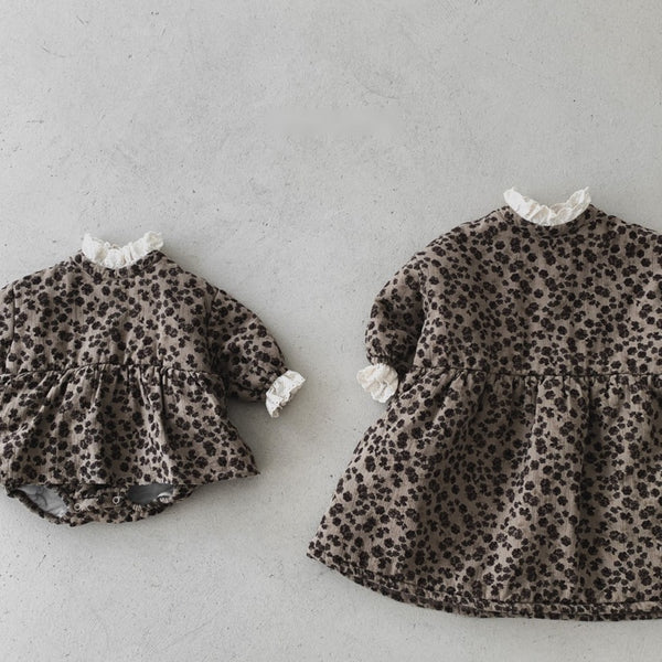 Floral Pattern Padded bodysuit