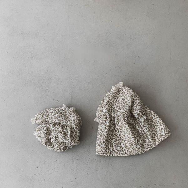 Floral Pattern Padded bodysuit