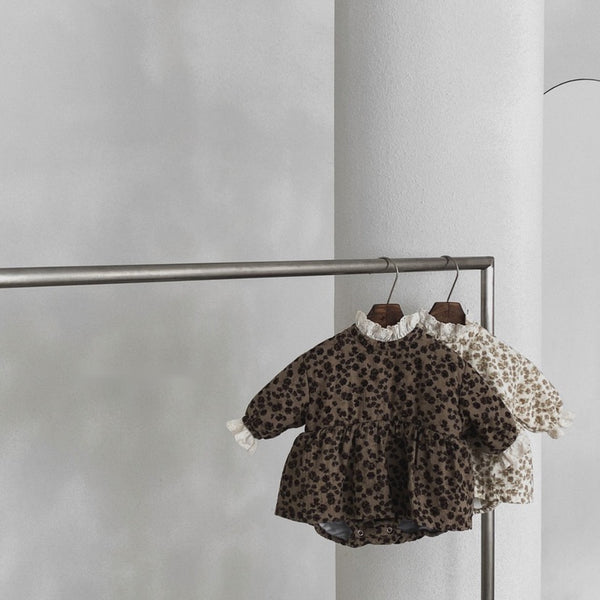 Floral Pattern Padded bodysuit