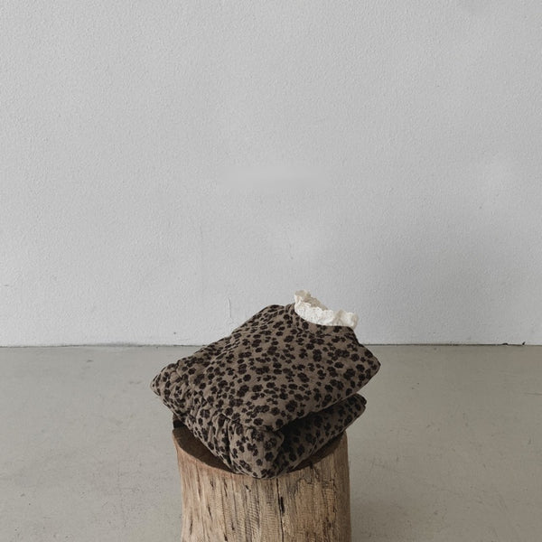 Floral Pattern Padded Dress