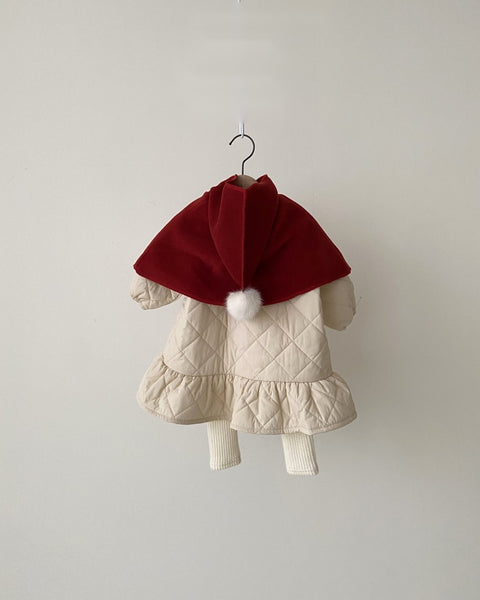 Christmas Pom Pom Cape