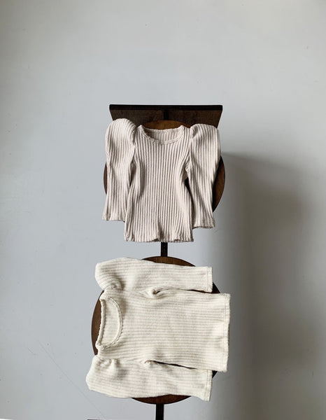 Thick Ribbed Puff T-shirt