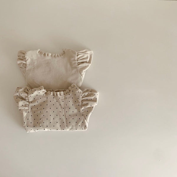 Corduroy Ruffleneck Blouse