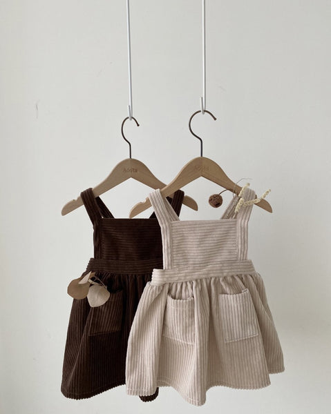 Corduroy Pinafore Dress