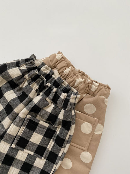 Gingham Padded Pants