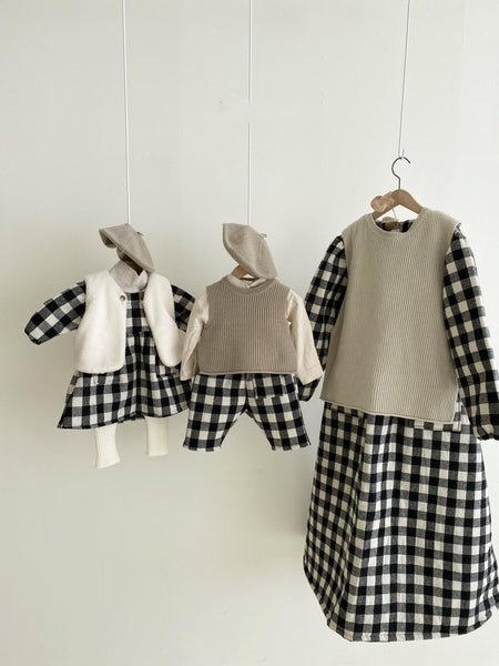 Gingham Padded Pants