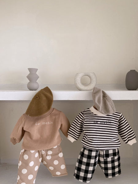 Gingham Padded Pants