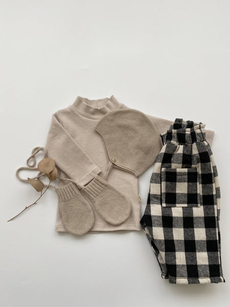 Gingham Padded Pants