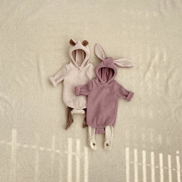 Animal Ribbed Romper