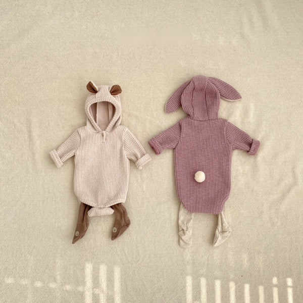 Animal Ribbed Romper