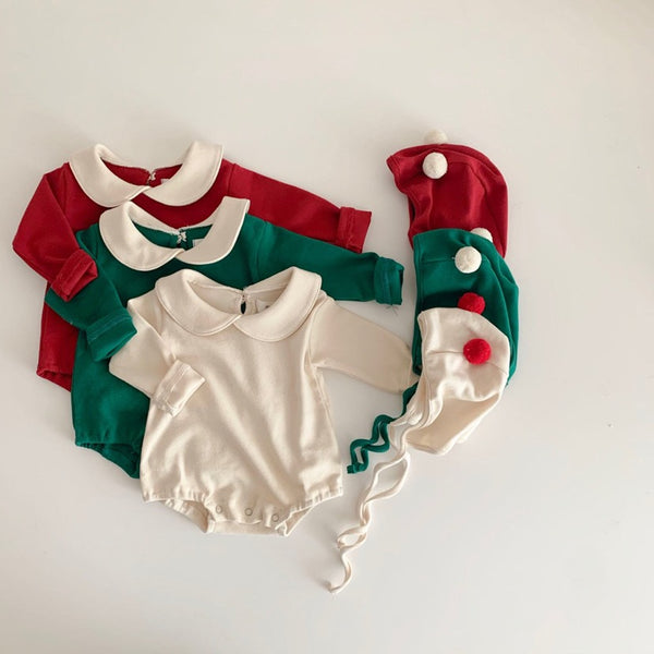 Christmas Bodysuit with Bonnet (Set)