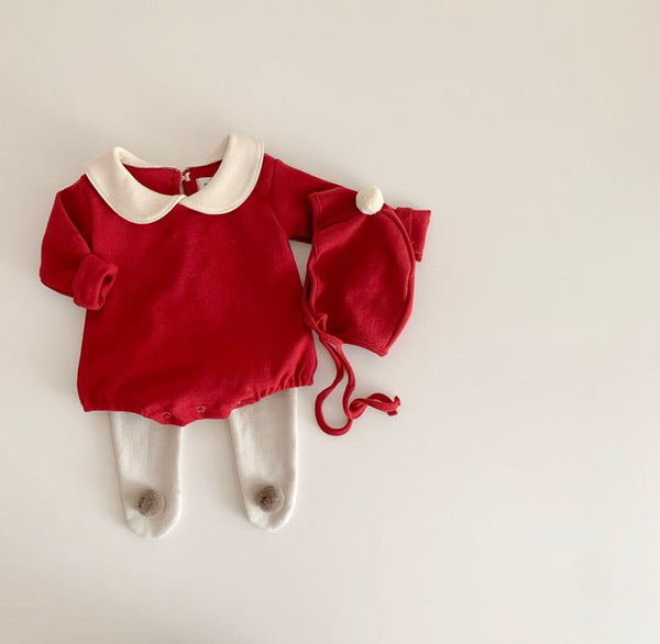 Christmas Bodysuit with Bonnet (Set)