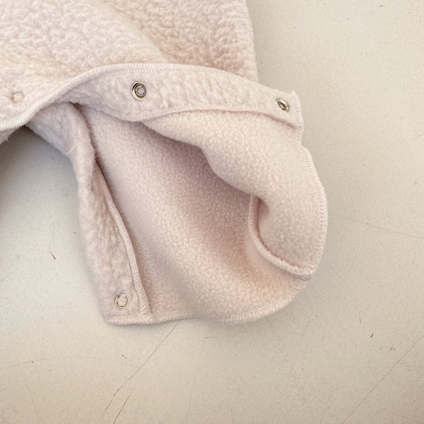 Sherpa Fleece Hoodie Romper