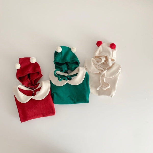 Christmas Bodysuit with Bonnet (Set)