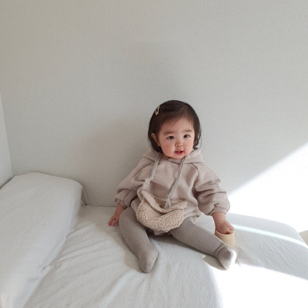 Sherpa Pocket Hoodie Romper