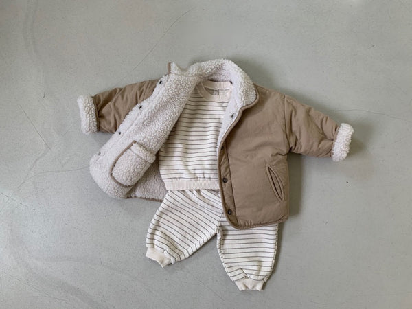 Reversible Fleece Lined Padded Jacket