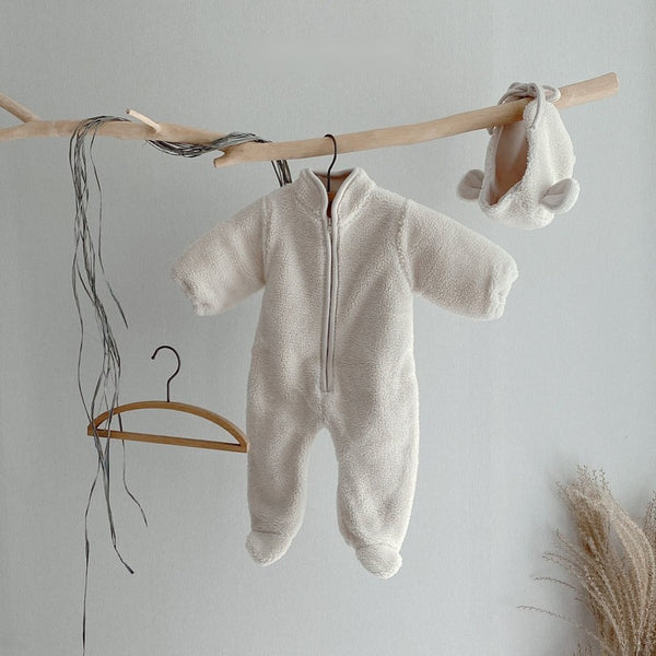 Baby Sherpa One Piece and Bear Hat (Set)