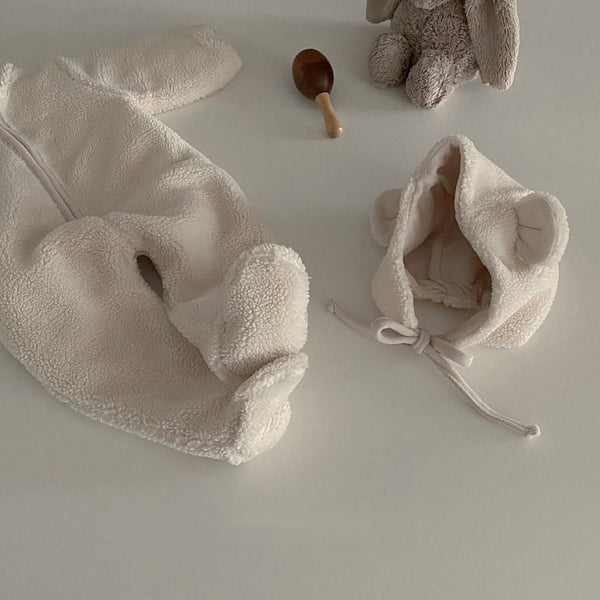 Baby Sherpa One Piece and Bear Hat (Set)