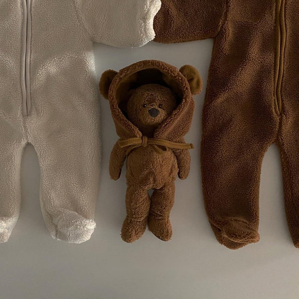 Baby Sherpa One Piece and Bear Hat (Set)