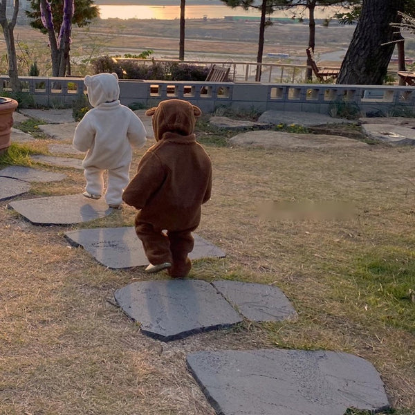 Baby Sherpa One Piece and Bear Hat (Set)